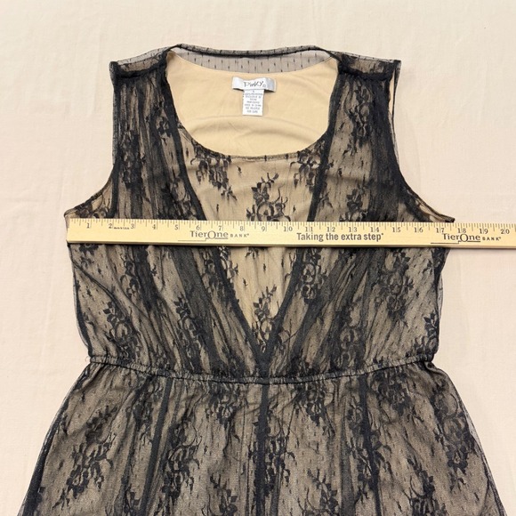 Pinky Black Lace Romantic Gothic Dark‎ Coquette Dress Women's Size L - Picture 6 of 10